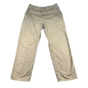 Carhartt Jeans Dungaree Fit 40x34 Tan B151-DKH Cotton Carpenter Work Pants